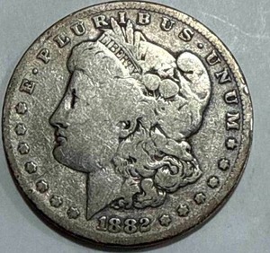 lot 55 image: 1882-S Morgan Silver Dollar