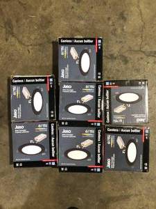 lot 4 image: Lot of  Juno Contractor Select WF6 SWW5 6 in. Selectable CCT Ultra Slim Canless Integrated LED Black Recessed Light   Customer Returns See Pictures