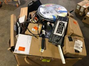 lot 33 image: Pallet of Assorted  Tools, Hardware and General Merchandise Various Models and Conditions Customer Returns See Pictures