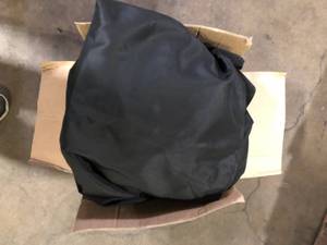 lot 61 image: Kimunuk 10 ft. x 10 ft. Universal Outdoor Privacy Curtains, Gazebo Replacement with Zipper Black (4-Side Curtain Only) open box Customer Returns See Pictures
