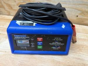 lot 34 image: Cen-Tech 12V Analog Battery Charger With Engine Starter (08152555)