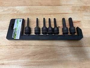 lot 38 image: Pittsburgh 12 Drive 8 Pc Impact Star Socket Set (08152530)