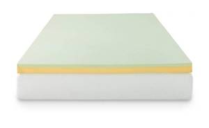 lot 22 image: ZINUS 3 Inch Green Tea Memory Foam Mattress Topper, Pressure-Relieving Layers, CertiPUR-US Certified, Short Queen