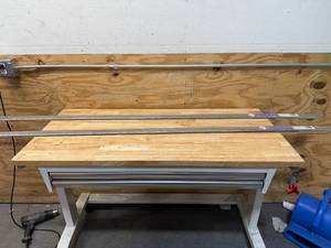 lot 25 image: Lot of 2 - Quest 0.31 in. T x 2 in. W x 78.7 in. L Vinyl 4-in-1 Molding