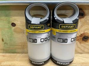 lot 136 image: Lot of 2 - DEFIANT 300 Lumens Handy Dandy Hanging Lantern Grey