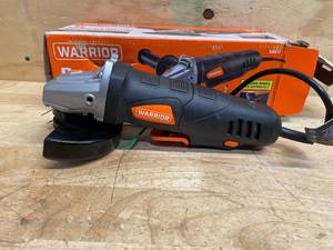 lot 184 image: WARRIOR 4.3 Amp, 4-12 in. Angle Grinder with Slide Switch (08192525)