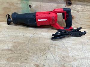 lot 187 image: BAUER 10 Amp Variable-Speed Reciprocating Saw (08192555)