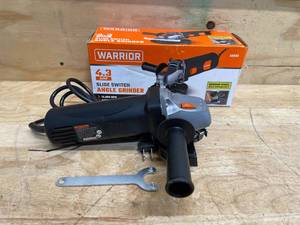 lot 253 image: WARRIOR 4.3 Amp, 4-12 in. Angle Grinder with Slide Switch (08212515)