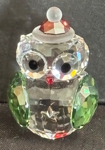 lot 40 image: Swarovski Crystal Rocking Owl Figurine