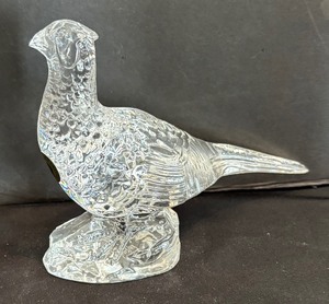 lot 12 image: Waterford Crystal Pheasant