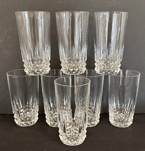 lot 66 image: Set of Eight Cristal dArques Tuilleries Villandry Highball Glasses