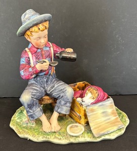 lot 74 image: Summer The Mysterious Malady Figurine by Norman Rockwell