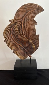 lot 99 image: Hand Carved Teak Wood Sculpture