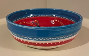lot 125 image: Vibrant Bowl by El Poyeton of Spain