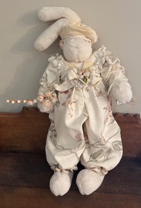 lot 130 image: Bunny Plushie Doll by Bunnies By the Bay