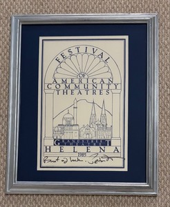 lot 153 image: Peter Fonda Autographed Print for the Festival of America Community Theater