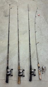lot 160 image: Fishing Rods and Reels by Zebco, Gander Mountain, Shakespeare Ugly Stick and More