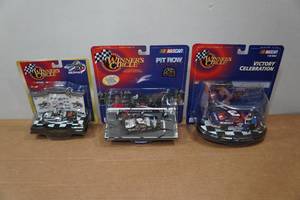 lot 106 image: 3 Winners Circle Dale Earnhardt and Jr Die Cast Models