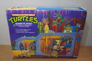 lot 107 image: Vintage Teenage Muntant Ninja Turtles Sewer Playset