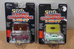 lot 161 image: 2 Racing Champions Mint Edition Die Casts - 50 Ford Coupe & 56 Victoria
