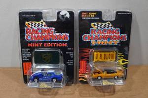 lot 164 image: 2 Racing Champions Mint Edition Die Casts - 96 Dodge Viper GTS & Plymouth