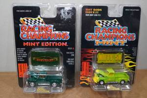 lot 167 image: 2 Racing Champions Mint Edition Die Casts - 50 Chevy 3100