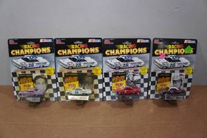 lot 171 image: 4 Racing Champions NASCAR Collectors Series Die Casts - Fireball Roberts, Fred Lorenzen, Big John Sears, Buddy Baker