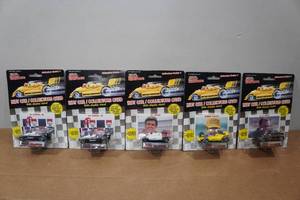 lot 184 image: 5 Racing Champions Indy CarCollectors Cards with Stands