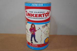 lot 202 image: Vintage Tinkertoy Construction Building Set