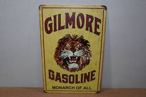 lot 239 image: Novelty Metal Sign - Gilmore Gasoline