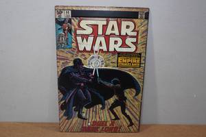 lot 252 image: Vintage Style Star Wars Raised Metal Sign