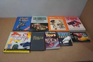 lot 270 image: Vintage Books - Model Car Hand Book, Model Soldiers, Marbles, Toys