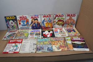 lot 300 image: Assorted Vintage Magazines - Mad, Cracked, Good Old Days