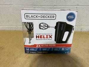 lot 110 image: BLACKDECKER Helix Performance Premium Hand Mixer, 5-Speed Mixer