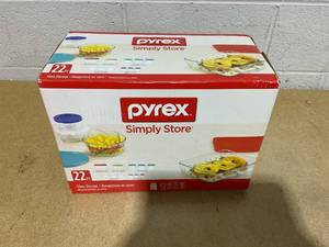 lot 119 image: 21PCS Pyrex Food Storage Container Set