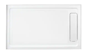 lot 4 image: OVE Decors Alcove Shower Pan Base with Reversible Drain