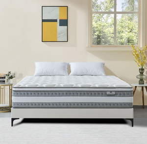 lot 19 image: Full Size Naruchu 12 Inch Memory Foam, Independent Spring, Soft and Comfortable Medium Firm Hybrid Mattress