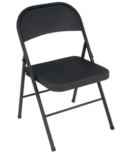 lot 21 image: 8PCS Cosco Black Steel Folding Chair