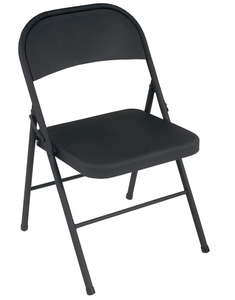 lot 26 image: 8PCS Cosco Black Steel Folding Chair