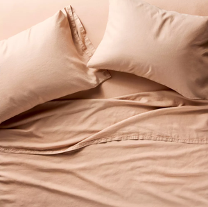 lot 29 image: 4PCS Queen Size 100% Linen Sheet Set - Casaluna