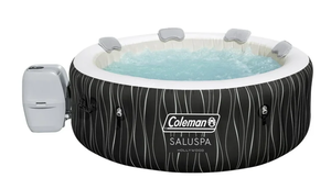 lot 51 image: Coleman SaluSpa Hollywood Luxe AirJet Round Inflatable Hot Tub with LED Lights 4-6 Person