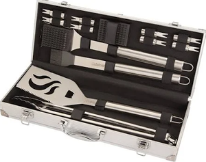 lot 112 image: 14PCS Cuisinart Deluxe Grill Tool Set