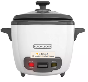 lot 132 image: Black  Decker RC516 16-Cup Rice Cooker And Warmer