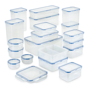 lot 145 image: 38PCS Lock n Lock Easy Essentials Food Storage Container Set