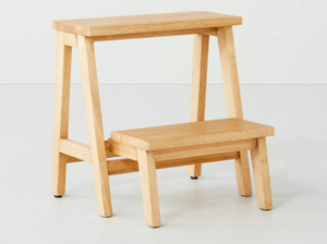 lot 229 image: 18 Wood Kitchen Step Stool - Hearth & Hand