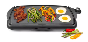 lot 236 image: KitchenSmith 22.83 Electric Griddle Black Ceramic Cooking Surface, 1500W