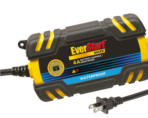 lot 239 image: Everstart Maxx 4 Amp Waterproof 12v Automotive and Marine Battery Charger (BC4WE)