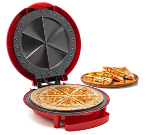lot 241 image: Elite Gourmet EQD-118 Electric Non-Stick 11 Quesadilla Maker, Easy-Slice 6-Wedge