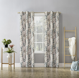 lot 248 image: LOT OF 2 No. 918 Amelie Botanical Print Room Darkening Grommet Curtain Panel