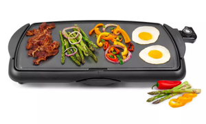 lot 412 image: KitchenSmith 22.83 Electric Griddle Black Ceramic Cooking Surface, 1500W